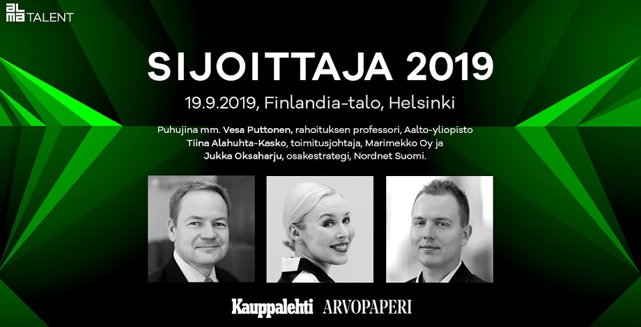 Sijoittaja 2019 Finlandia-talolla  | Sijoitustieto