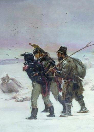 Napoleon_palaa_moskovasta_1812